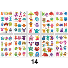 Load image into Gallery viewer, Children Waterproof Tattoo Stickers Cartoon Cute Funny Temporary Stickers Face Body Art Tattoo Stickers for Kids