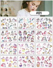 Load image into Gallery viewer, Cartoon Tattoo Stickers Children Funny Temporary Tattoo Stickers Cute Animal Tattoo Stickers Face Body Art Tattoo