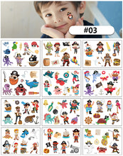Load image into Gallery viewer, Cartoon Tattoo Stickers Children Funny Temporary Tattoo Stickers Cute Animal Tattoo Stickers Face Body Art Tattoo