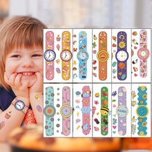 Load image into Gallery viewer, Children Waterproof Tattoo Stickers Girl Boy Cartoon Dinosaur Car Ocean Watch Tattoo Stickers Face Body Art Tattoo