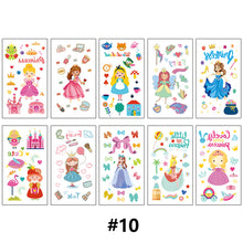 Load image into Gallery viewer, Children Waterproof Tattoo Stickers Girl Boy Cartoon Dinosaur Car Ocean Watch Tattoo Stickers Face Body Art Tattoo