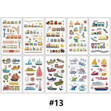 Load image into Gallery viewer, Children Waterproof Tattoo Stickers Girl Boy Cartoon Dinosaur Car Ocean Watch Tattoo Stickers Face Body Art Tattoo