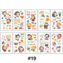 Load image into Gallery viewer, Children Waterproof Tattoo Stickers Girl Boy Cartoon Dinosaur Car Ocean Watch Tattoo Stickers Face Body Art Tattoo