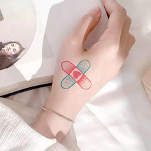 Load image into Gallery viewer, Children Small Fresh Band-aid Tattoo Stickers Cartoon Cute Girl Face Arm Body Art Tattoo Stickers for Kids.