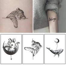 Load image into Gallery viewer, Small Fresh Tattoo Stickers Dark Waterproof Long Lasting Tattoo Stickers Body Art Tattoo For Women Men
