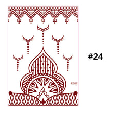 Load image into Gallery viewer, Vermillion Lace Tattoo Stickers Waterproof Long Lasting Tattoo Stickers Arm Leg Chest Body Art Tattoo For Women