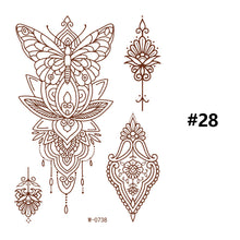 Load image into Gallery viewer, Vermillion Lace Tattoo Stickers Waterproof Long Lasting Tattoo Stickers Arm Leg Chest Body Art Tattoo For Women