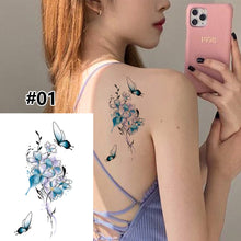 Load image into Gallery viewer, Small Fresh Cartoon Tattoo Stickers Waterproof Long Lasting Tattoo Stickers Temporary Body Art Tattoo Stickers For Women