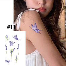 Load image into Gallery viewer, Small Fresh Cartoon Tattoo Stickers Waterproof Long Lasting Tattoo Stickers Temporary Body Art Tattoo Stickers For Women
