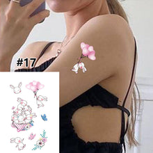 Load image into Gallery viewer, Small Fresh Cartoon Tattoo Stickers Waterproof Long Lasting Tattoo Stickers Temporary Body Art Tattoo Stickers For Women
