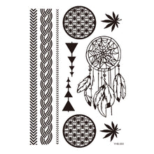 Load image into Gallery viewer, Black Lace Tattoo Stickers Waterproof Long Lasting Tattoo Stickers Temporary Body Art Tattoo Stickers For Women