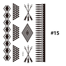 Load image into Gallery viewer, Black Lace Tattoo Stickers Waterproof Long Lasting Tattoo Stickers Temporary Body Art Tattoo Stickers For Women