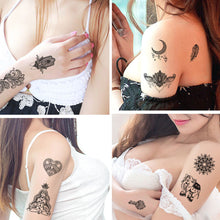 Load image into Gallery viewer, Lace Tattoo Stickers Black Bow Tattoo Stickers Waterproof Long Lasting Tattoo Stickers Body Art Tattoo Stickers For Women