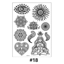 Load image into Gallery viewer, Lace Tattoo Stickers Black Bow Tattoo Stickers Waterproof Long Lasting Tattoo Stickers Body Art Tattoo Stickers For Women