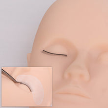 Load image into Gallery viewer, Soft Silicone Grafted Eyelashes Mannequin Head False Eyelash Extension Practice Head Model Makeup Practice Model