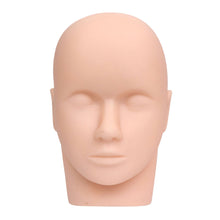 Load image into Gallery viewer, Soft Silicone Grafted Eyelashes Mannequin Head False Eyelash Extension Practice Head Model Makeup Practice Model