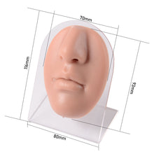 Load image into Gallery viewer, Face Silicone Model With Clear Board Lipstick Model Puncture Training Model Nose Nail Nose Ring Lip Nail Display