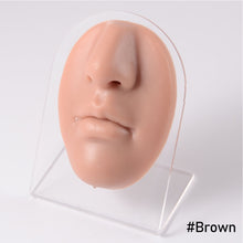 Load image into Gallery viewer, Face Silicone Model With Clear Board Lipstick Model Puncture Training Model Nose Nail Nose Ring Lip Nail Display