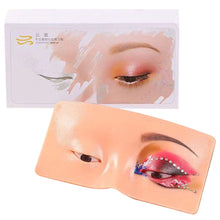 Load image into Gallery viewer, Professional Silicone Eyebrow Makeup Practice Board Thrush False Eyelashes Practice Makeup Practice Tool