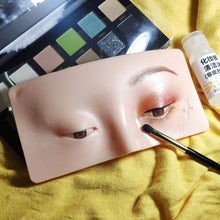 Load image into Gallery viewer, Professional Silicone Eyebrow Makeup Practice Board Thrush False Eyelashes Practice Makeup Practice Tool