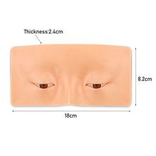 Load image into Gallery viewer, Professional Silicone Eyebrow Makeup Practice Board Thrush False Eyelashes Practice Makeup Practice Tool