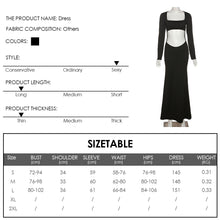 Load image into Gallery viewer, Elegant Sexy Hollow Tube Top Autumn Summer Women Package Hip Solid Color Slim Long Dress
