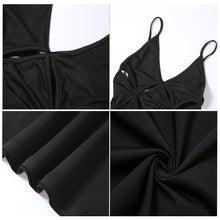 Load image into Gallery viewer, Autumn Summer Fashion Trend Women Sleeveless Suspenders Backless Hollow Sexy Low-cut Slim Elegant Party Wear Long Dress
