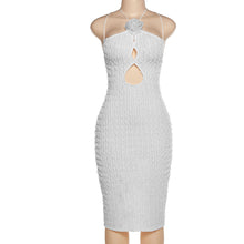 Load image into Gallery viewer, Summer Fashion Off Shoulder Laceing Suspenders Backless Hollow Waist Women Sexy Elegant Slim Fit Dress