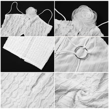 Load image into Gallery viewer, Summer Fashion Off Shoulder Laceing Suspenders Backless Hollow Waist Women Sexy Elegant Slim Fit Dress