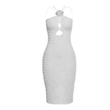 Load image into Gallery viewer, Summer Fashion Off Shoulder Laceing Suspenders Backless Hollow Waist Women Sexy Elegant Slim Fit Dress