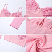 Load image into Gallery viewer, V-neck Sexy Tank Top Halter Backless Women Summer Crop Camisole Casual Tube Top With Half Sleeves Slim Fit T-shirt