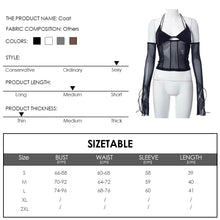 Load image into Gallery viewer, Low Cut Sexy Black Halterneck Lace-up Women Open-back Mesh See-through Tops For Club Party Date Transparent Long Sleeve T Shirt