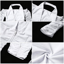 Load image into Gallery viewer, Sexy Open-back Slim Fit Mesh See Through Halterneck Off-shoulder Cardigan Summer Strapless V-neck Low Cut Crop Tops