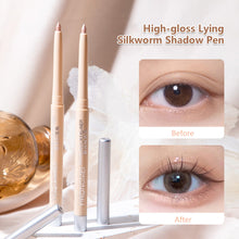 Load image into Gallery viewer, High-gloss Repair Stick Lying Silkworm Shadow Pen Natural Brightening Concealer Three-dimensional Double-eyed Lying Silkworm Pen