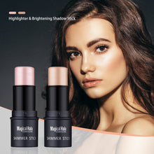Load image into Gallery viewer, Highlighter Stick Makeup Glitter Contouring Bronzer Face Shimmer Powder Highlight Corrector Contour Highlighter & Brightening Shadow Stick
