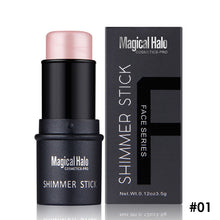 Load image into Gallery viewer, Highlighter Stick Makeup Glitter Contouring Bronzer Face Shimmer Powder Highlight Corrector Contour Highlighter & Brightening Shadow Stick