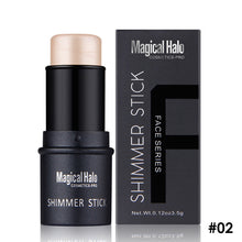 Load image into Gallery viewer, Highlighter Stick Makeup Glitter Contouring Bronzer Face Shimmer Powder Highlight Corrector Contour Highlighter & Brightening Shadow Stick