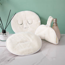 Load image into Gallery viewer, Facial Towel White Moisturizing and Hydrating Beauty Salon and Cold Hot Compress Mask Thickened Coral Fleece Face Towel