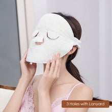 Load image into Gallery viewer, Facial Towel White Moisturizing and Hydrating Beauty Salon and Cold Hot Compress Mask Thickened Coral Fleece Face Towel