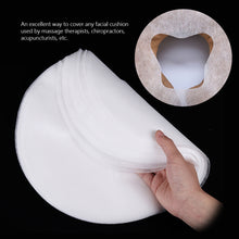 Load image into Gallery viewer, 100Pcs Disposable Massage Table Sheets Headrest Pads Face Pillow Cover Cushion Cover Massage Face Cradle Table Head Rest Cover
