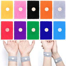 Load image into Gallery viewer, Sports Safety Wristbands Wrist Support Carsickness Seasick Anti Motion Sickness Wrist Bands Anti Nausea Wristbands