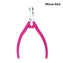 Load image into Gallery viewer, Nail Art Cuticle Nippers Cutter Pliers Silicone Handle Dead Skin Remover Manicure Clipper Scissor Pedicure Fingernail Trimming Tool