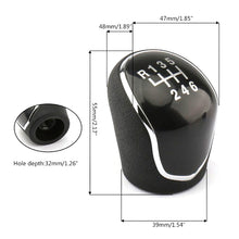 Load image into Gallery viewer, 6 Speed Manual Stick Gear Shift Knob Lever Shifter Head Handball For Hyundai IX35 2012 - 2016