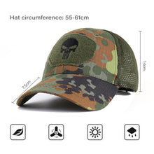Load image into Gallery viewer, Military Tactical Baseball Caps Camouflage Army Soldier Combat Paintball Adjustable Classic Snapback Summer Sun Hats Men
