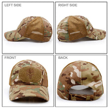 Load image into Gallery viewer, Military Tactical Baseball Caps Camouflage Army Soldier Combat Paintball Adjustable Classic Snapback Summer Sun Hats Men