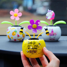 Load image into Gallery viewer, Cute Car Accessorie Auto Swing Solar Sunflower Pendant Auto Car Decoration Ornaments Birthday Gift Car Home Decoraction