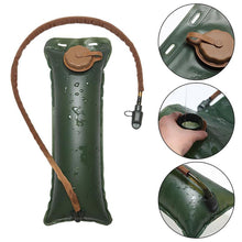 Load image into Gallery viewer, TPU Folding Water Bag with Drinking Tube 3L Hydration Backpack Water Bag Pouch Rucksack for Outdoor Running Hiking Climbing