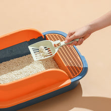Load image into Gallery viewer, Cat Litter Box Heighten Semi-open Toilets for Pet Clean Sandbox with Free Shovel Cat Breathable Cat's House Cat Suppliers