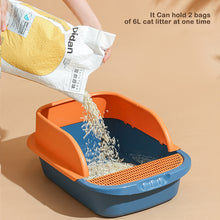 Load image into Gallery viewer, Cat Litter Box Heighten Semi-open Toilets for Pet Clean Sandbox with Free Shovel Cat Breathable Cat's House Cat Suppliers