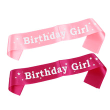 Load image into Gallery viewer, Happy Birthday Satin Sash Selempang Birthday Party Accessories Decoration Party Favors for Girls Boys
